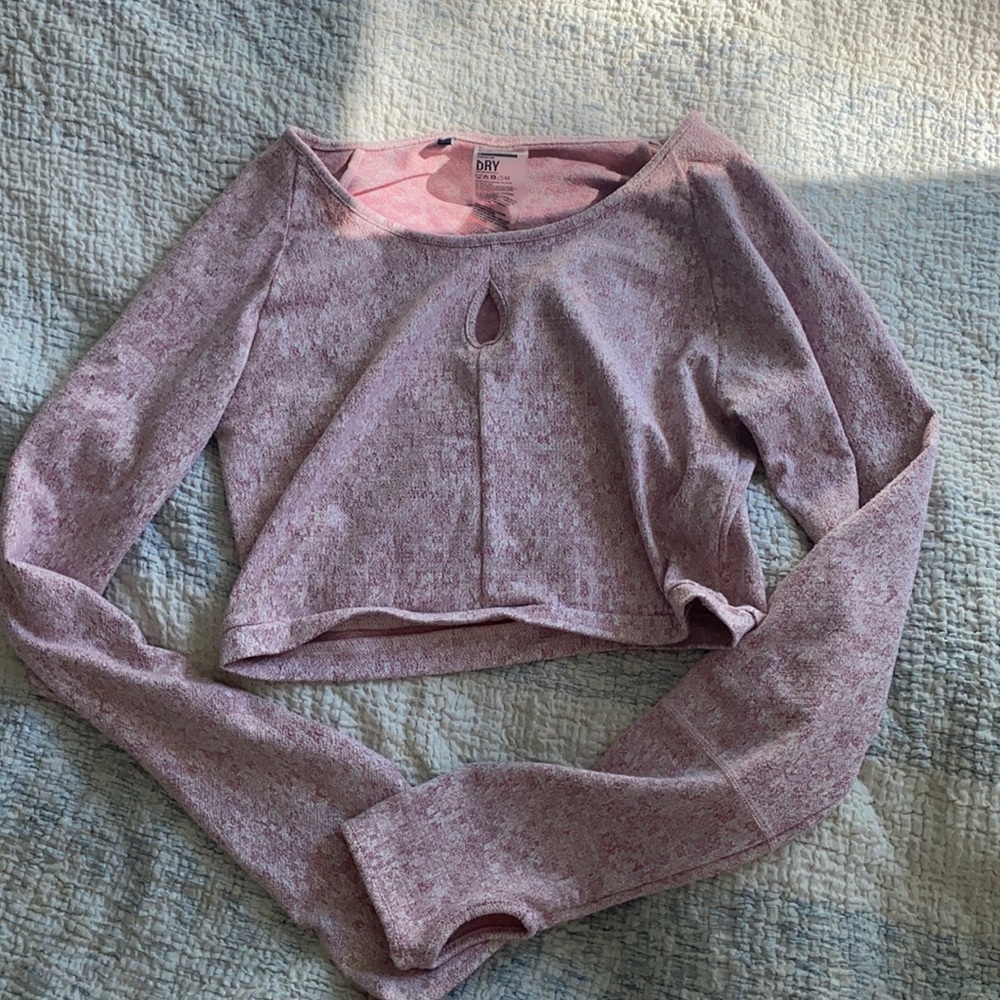 Gymshark fleur texture long sleeve shirt